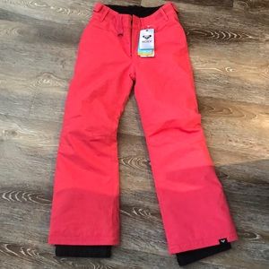 Roxy girls snow pants. Bright Pink